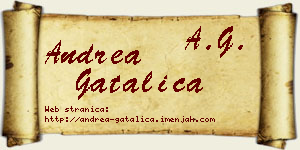 Andrea Gatalica vizit kartica